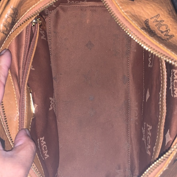 MCM Pre-loved EUC Authentic Cognac Boston Bag - Picture 13 of 17